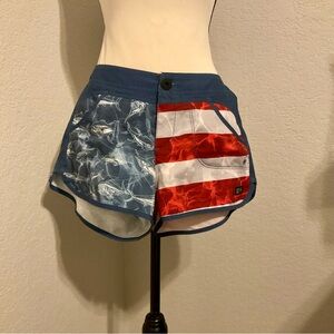 Moana Hybrid Shorts - Americamo - Smokey Blue - Size 2